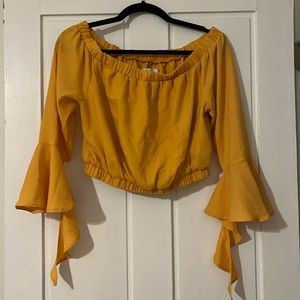 Tiger Mist Off The Shoulder Croo Top, L